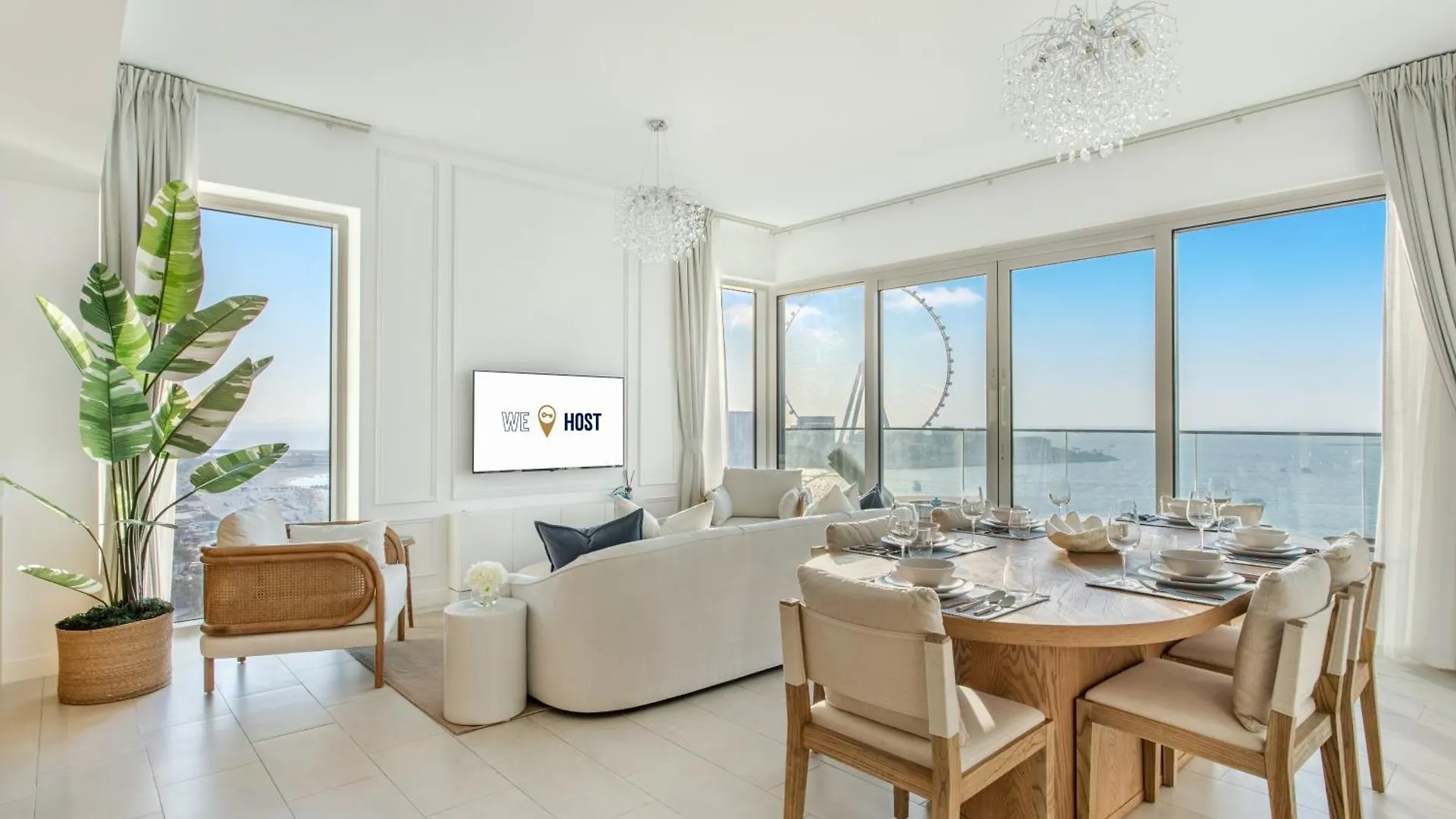 Seaside Villa In The Sky Three Bedroom With Maid Full Sea View Dubai Apartment